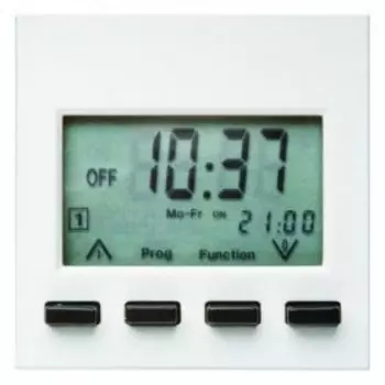 17358989 Таймер Easy с дисплеем цвет: полярная белизна, с блеском S.1/B.3/B.7 Glas Berker