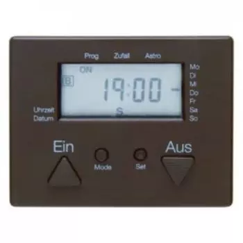 17380001 Таймер с дисплеем и подключением датчика цвет: коричневый, с блеском Arsys Berker