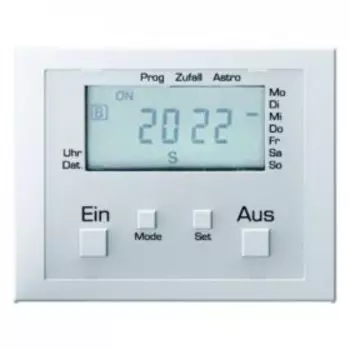17387109 Таймер с дисплеем и подключением датчика цвет: полярная белизна, с блеском K.1 Berker