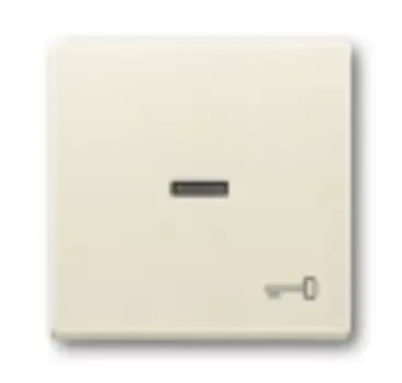 1751-0-2747 (1789 TR-82), Клавиша для механизма 1-клавишного выключателя/переключателя/кнопки, с прозрачной линзой и символом "КЛЮЧ", цвет savanne/слоновая кость, ABB