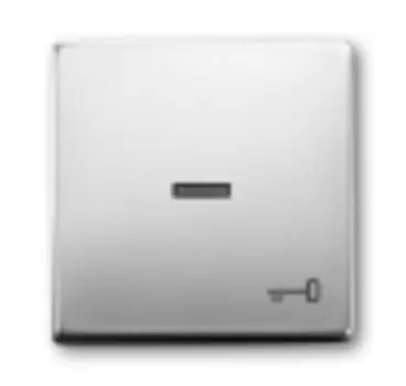 1751-0-2960 (1789 TR-866), Клавиша для механизма 1-клавишного выключателя/переключателя/кнопки, с прозрачной линзой и символом "КЛЮЧ", серия pur/сталь, ABB