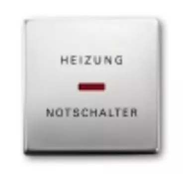 1751-0-2963 (1789 H-866), Клавиша для механизма 1-клавишного выключателя/переключателя/кнопки, с красной линзой, с маркировкой "HNS", серия pur/сталь, ABB