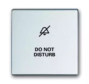 1751-0-3001 (1786/11-83), Клавиша для механизма 1-клавишного выключателя/переключателя/кнопки, с символом НЕ БЕСПОКОИТЬ, цвет серебристо-алюминиевый, ABB