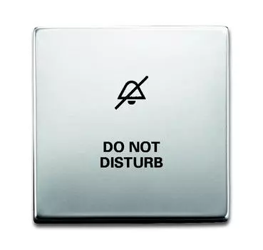 1751-0-3002 (1786/11-866), Клавиша для механизма 1-клавишного выключателя/переключателя/кнопки, с символом "НЕ БЕСПОКОИТЬ", серия pur/сталь, ABB