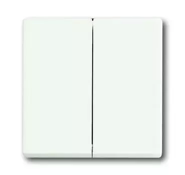 1751-0-3024 (1785-884), Клавиша для механизма 2-клавишных выключателей/переключателей/кнопок, цвет белый бархат, ABB