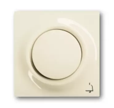 1753-0-0070 (1789 KI-72), Клавиша для механизма 1-клавишного выключателя/переключателя/кнопки, с лампой подсветки и символом "ЗВОНОК", серия impuls, цвет слоновая кость, ABB