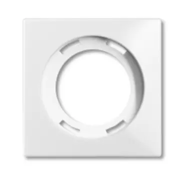 1753-0-0100 (1756-94-507), Плата центральная (накладка) для светосигнализатора 2061/2061 U, серия Basic 55, альпийский белый, ABB