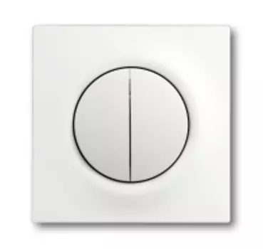 1753-0-0181 (1785-774), Клавиша для механизма 2-клавишных выключателей/переключателей/кнопок, серия impuls, цвет белый бархат, ABB