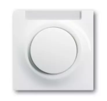 1753-0-4849 (1781-74), Клавиша для механизмов 1-клавишных выключателей/переключателей/кнопок, с полем для надписи, серия impuls, цвет альпийский белый, ABB