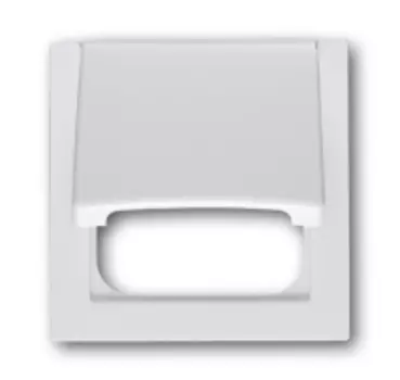 1753-0-4997 (1746-74), Плата центральная (промежуточное кольцо) с откидной крышкой для 50x50 мм телекоммуникационных вставок/механизмов AMP, Brand-Rex, Rutenbeck, BTR, Telegartner, серия impuls, цвет альпийский белый, ABB