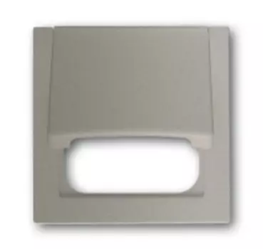 1753-0-5473 (1746-79), Плата центральная (промежуточное кольцо) с откидной крышкой для 50x50 мм телекоммуникационных вставок/механизмов AMP, Brand-Rex, Rutenbeck, BTR, Telegartner, серия impuls, цвет шампань-металлик, ABB