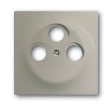 1753-0-5846 (1743-03-79), Накладка (центральная плата) для TV-R-SAT розетки, серия impuls, цвет шампань-металлик, ABB