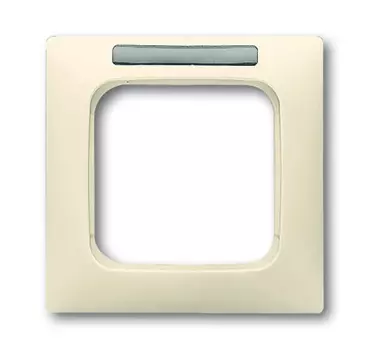 1754-0-4516 Рамка с полем для надписи Busch-Duro 2000 SL Слоновая кость 1-постовая ABB