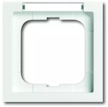 1754-0-4527 Рамка с полем для надписи и шильдиком Future Альпийский белый 1-постовая ABB