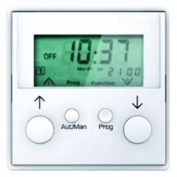 17626089 Таймер RolloTec "Easy" с дисплеем цвет: полярная белизна, с эффектом бархата, Q.1 Berker