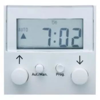 17628989 Таймер RolloTec "Easy" с дисплеем цвет: полярная белизна, с блеском S.1/B.3/B.7 Glas Berker