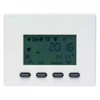 17740069 Tаймер RolloTec "Комфорт" с дисплеем цвет: полярная белизна, с блеском Arsys Berker