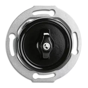 186895 Поворотный выключатель Bakelite 10A, 10 AX, AC 250V Bakelite центральная вставка и ручка. Безвинтовые зажимы. Выключатель для жалюзи THPG