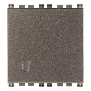 19008.2.M Нажимная кнопка 250 В~ (с подсветкой°) 10A 2M Metall Vimar Arke