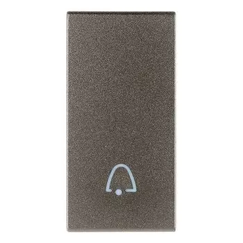 19021.C.M Взаимозаменяемая клавиша на 1 модуль (с подсветкой°) Симол звонка Metall Vimar Arke