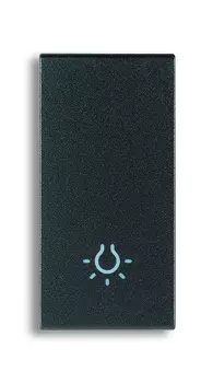 19021.L Клавиша на 1 модуль с симв с симв "лампа", серая Vimar Arke