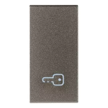 19021.P.M Взаимозаменяемая клавиша на 1 модуль (с подсветкой°) Символ ключа Metall Vimar Arke