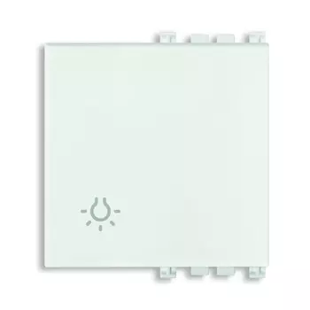 19022.L.B Клавиша на 2 модуля с симв с симв "лампа", белая Vimar Arke