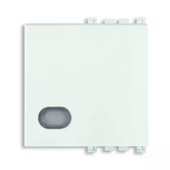 19027.B Клавиша на 2 модуля с диффузором, белая Vimar Arke