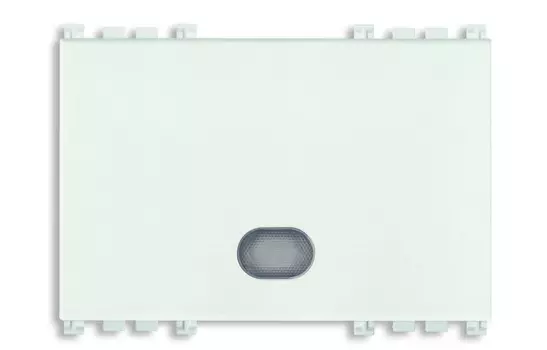 19028.B Клавиша на 3 модуля с диффузором, белая Vimar Arke