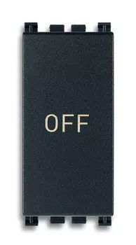 19056.33 Кнопка 1p no+nc 10a "off", серая Vimar Arke