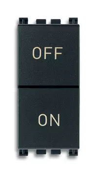 19058 2кнопки no+nc 10a, серые Vimar Arke