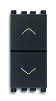 19062 2кнопки взамоблокируемые no+no 10a, серые Vimar Arke