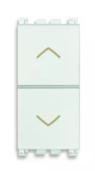 19062.B 2кнопки взамоблокируемые no+no 10a, белые Vimar Arke