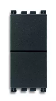 19066 2кнопки no+no 10a, серые Vimar Arke