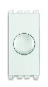 19153.B Регулятор 230v 100 - 500w поворотный с переключателем, белый Vimar Arke