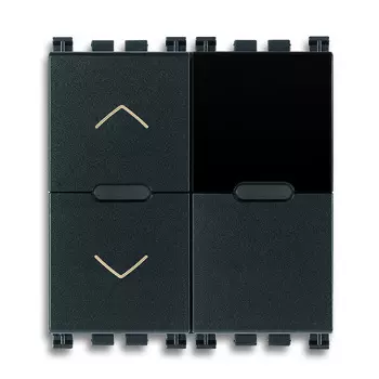 19173 Сенсорный выключатель 2 Модуля Серый Vimar Arke