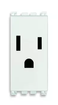 19245.B Розетка 2p+t 15a usa/saso, белая Vimar Arke