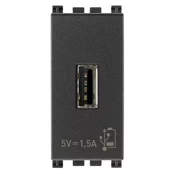 19292 Блок питания USB 5V 1,5A 1M Серый Vimar Arke