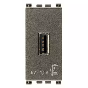 19292.M Блок питания USB 5V 1,5A 1M Metal Vimar Arke