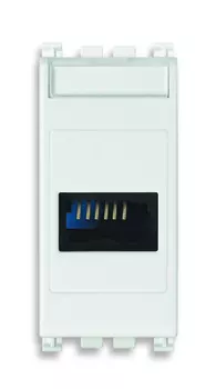 19324.B Телефонная розетка по израильскому стандарту белая Vimar Arke