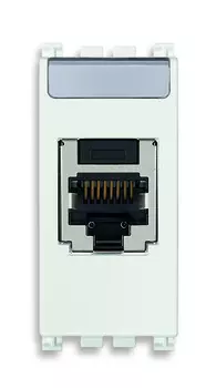 19340.2.B Розетка rj45 panduit cat 5e ftp t568a/b, белая Vimar Arke