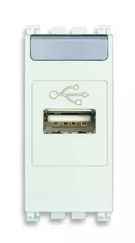 19345.B Розетка usb, белая Vimar Arke