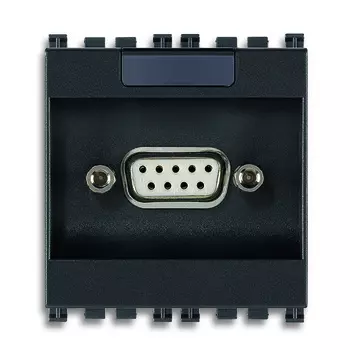 19365 Розетка штеккер 9p sub d, серая Vimar Arke