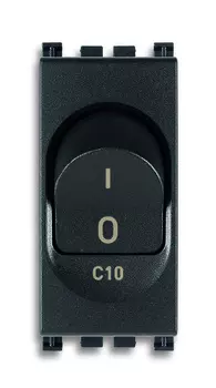 19405.10 Выключатель термомагнитный 1p+n c10 120-230v, серый Vimar Arke