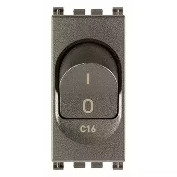19405.16.M Выключатель термомагнитный 1p+n c16 120-230v, metall Vimar Arke