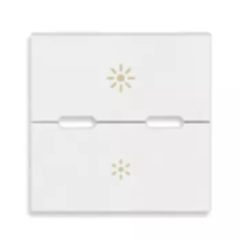 19532.25.B Клавиша на 2 модуля с символом "регулирование" для универсальных регуляторов, белая, белая Vimar Arke