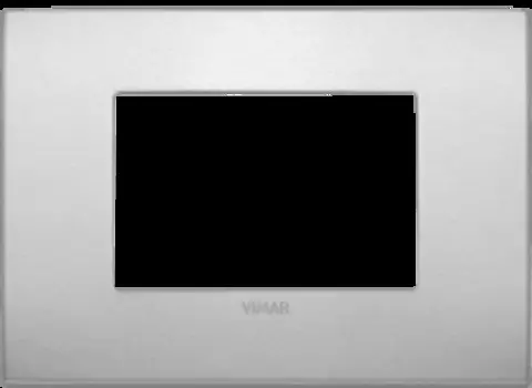 19653.15 Рамка Arke Classic Алюминий 3-модульная Vimar