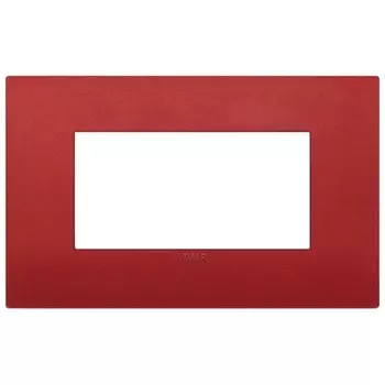19654.75 Рамка Arke Classic Красный матовый 4 модуля Vimar