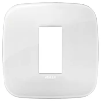 19671.B66 Рамка Arke Round Total Look Ледяной 1 модуль Vimar