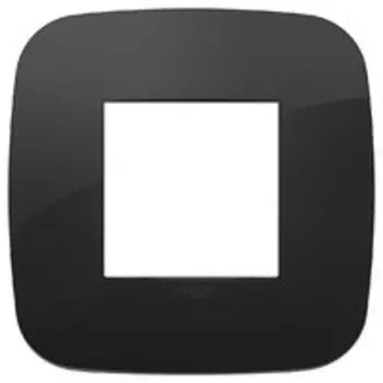 19672.81 Рамка Arke Round Черный 2 модуля Vimar